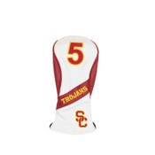 USC Trojans White SC Interlock Heritage Wood #5 Fairway Cover